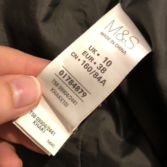 Khaki Green Drawstring Waist Hooded Jacket - Picture 3 of 5